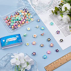 80шт полимерная глина ручной работы 3d цветок плюмерия бусины&nbsp;CLAY-DC0001-14