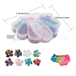 8 стили бусины из натуральных и синтетических смешанных драгоценных камней&nbsp;G-YW0001-17