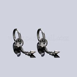 Pendientes de aro de acero inoxidable 304 para hombre&nbsp;WG41879-01