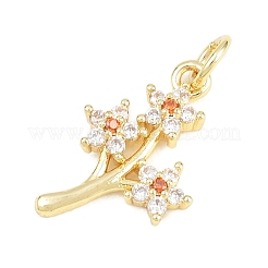 Ottone micro spianare pendenti zirconi&nbsp;KK-F938-28G-03