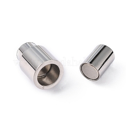 Fermoirs magnétiques en acier inoxydable 304 lisse et résistant au ternissement avec emembouts collées&nbsp;STAS-H048-4