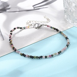 Braccialetti di perline di tormalina multicolore naturale&nbsp;X-BJEW-JB04555-06