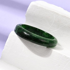 Bague en jade naturel teinté du Myanmar&nbsp;RJEW-C160-01B