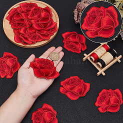 Цветок компьютерная вышивка ткань пришивание заплатки&nbsp;PATC-WH0007-81