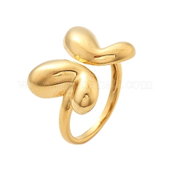 Кольца-манжеты-бабочки из нержавеющей стали 304&nbsp;RJEW-Q012-10G