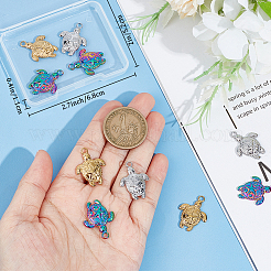 12 шт. 3-цветное ионное покрытие (IP) 201 подвески из нержавеющей стали&nbsp;STAS-CN0001-37