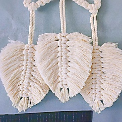 Богемные настенные подвесные украшения из поликоттона со звездами макраме&nbsp;PW-WG65708-01