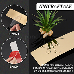 201 Edelstahl selbstklebende flexible Zierleiste&nbsp;FIND-WH0021-49C-G