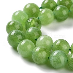 Billes de jade naturelles de teint en malaisades teintes&nbsp;G-G021-02C-04