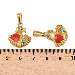 Подвески из нержавеющей стали 304 со стразами&nbsp;STAS-P438-02G