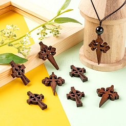 40pcs 2 Stil Holzanhänger&nbsp;WOOD-LS0001-17