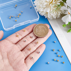 30 шт. 2 цвета 925 бусины-разделители из стерлингового серебра&nbsp;STER-PH0003-86