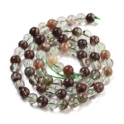 Fili di perle di quarzo lodolite naturale quattro stagioni&nbsp;G-Z063-A02-04