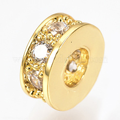 Perline zirconi micro pave  in ottone&nbsp;ZIRC-Q013-137G