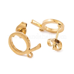 Ohrstecker aus Ionenplattierung (IP) 304 Edelstahl&nbsp;FIND-Q103-01Q-G