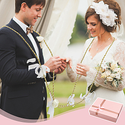 Полиэстеровая лента свадебная веревка для свадьбы&nbsp;HJEW-OC00256