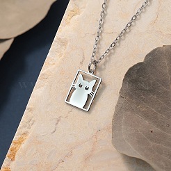 Прямоугольное ожерелье из нержавеющей стали 304&nbsp;FS-WGDBF09-02