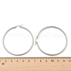 Orecchini a cerchio grandi in acciaio inossidabile 304 anti-ossidazione&nbsp;X-EJEW-F105-04P