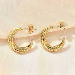 Pendientes de botón de acero inoxidable 304&nbsp;EJEW-L296-058G