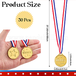 30шт пластиковые медали&nbsp;AJEW-CN0004-75