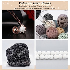 Synthetic Lava Rock Beads Strands&nbsp;G-S247-6mm-08-1