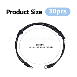30 bracelet en cordon de polyester ciré pour la fabrication&nbsp;AJEW-DC00029