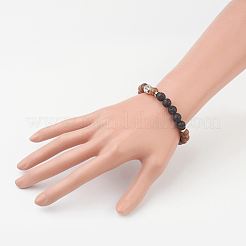 Деревянные бисером браслеты простирания&nbsp;X-BJEW-JB03049-01
