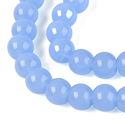 Nachahmung Jade Glasperlen &nbsp;GLAA-T032-J6mm-08