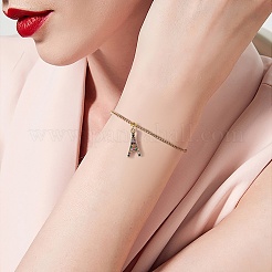 Подвески из кубического циркония с покрытием из латуни&nbsp;KK-SZ0001-82