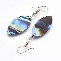 Ohrringe aus Ohrschalen / Paua-Muscheln&nbsp;LS-EJEW-F147-E10