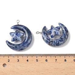Pendenti con diaspro blu naturale&nbsp;G-Z086-01P-20