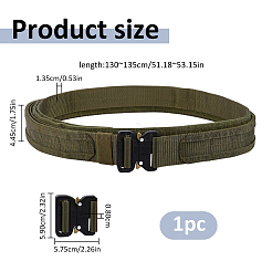Cinture regolabili in nylon con fibbie in lega nera per esterni&nbsp;AJEW-WH0643-212B-02
