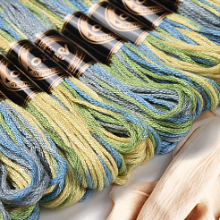 10 моток двухслойной полиэфирной нити для вышивания&nbsp;OCOR-CY0003-16A