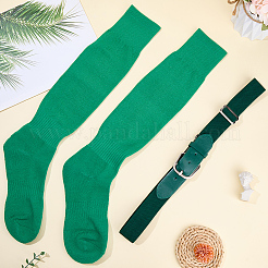 1 пара однотонных футбольных носков из поликоттона&nbsp;AJEW-CL0001-33D