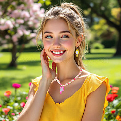 17шт 17 цвета непрозрачные акриловые бусины&nbsp;OACR-TA0004-23