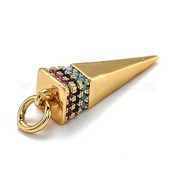Латунные микро проложить кубического циркония подвески&nbsp;ZIRC-O039-16G