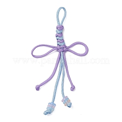 6 шт. подвеска-бантик из полиэстера и спандекса&nbsp;HJEW-JM03795