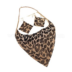 Sciarpe triangolari e collane con ciondolo in lega con paillettes a rombo e orecchini pendenti&nbsp;FS-WG6C930-05