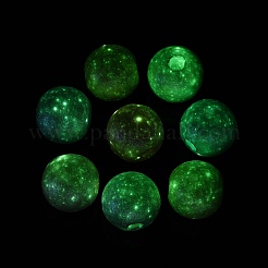 Perles acryliques opaques à placage UV lumineux&nbsp;OACR-Q204-16MM-01
