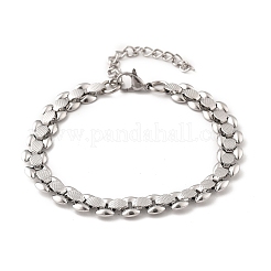 Bracelets à maillons ovales en acier inoxydable 304 pour femmes&nbsp;BJEW-F488-19P