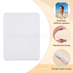 Filz Sublimation Lufterfrischer Blankoblätter Auto Hängedeko&nbsp;DIY-SP0007-39B