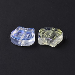 Perle di vetro verniciate a spruzzo trasparente&nbsp;GLAA-I050-13C