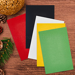 10 шт. 5-х цветная прямоугольная самоклеящаяся фетровая ткань&nbsp;DIY-CY0002-28