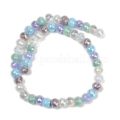 Стеклянные бусины с гальваническим покрытием &nbsp;EGLA-G039-01A-02