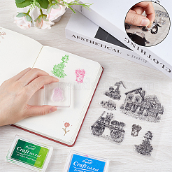 4 Stück 4 Arten Pflanzenklare Silikonstempel&nbsp;DIY-CP0009-80B
