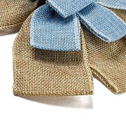 Рождественские льняные подвесные украшения с большим бантом&nbsp;AJEW-M041-03A