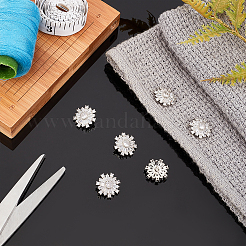 Messing Micro Pave klare Zirkonia Schaftknöpfe&nbsp;DIY-GA0003-57