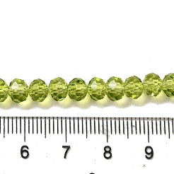 Brins de perles de verre de peinture de cuisson transparente&nbsp;DGLA-A034-T6mm-D05