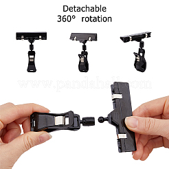 Clip para exhibir tarjetas con letreros pop de plástico ABS&nbsp;AJEW-WH0643-079A-01