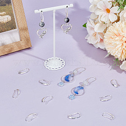 20 пара латунных крючков для сережек&nbsp;KK-BBC0016-18